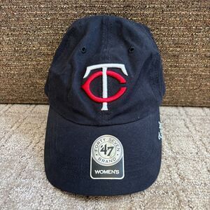 Minnesota Twins 47 Brand Baseball Hat Women's One Size Adjustable Navy NWT